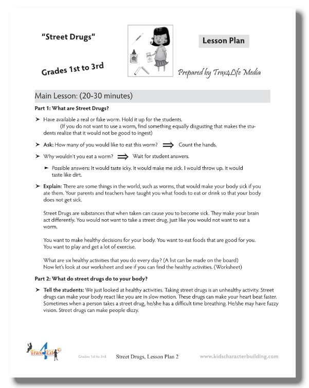 StreetDrugs123 Lesson Plan Page 2